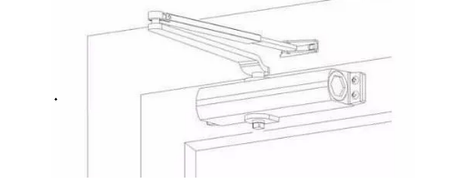 闭门器的标准安装