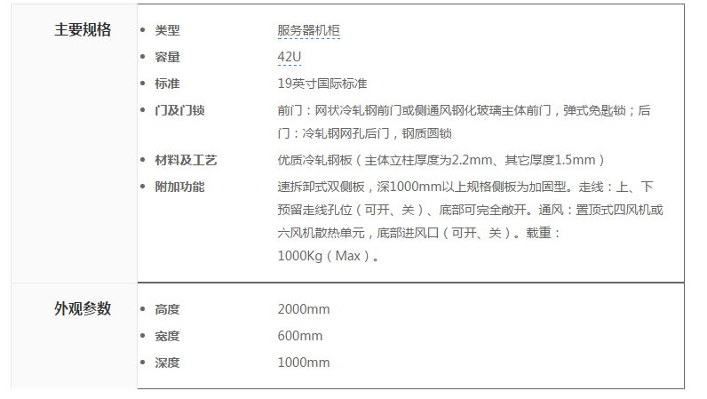 高档服务器机柜(图2)