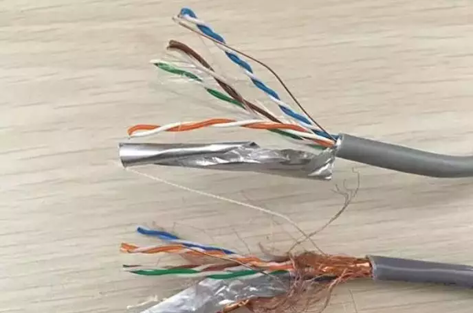 怎么区分双屏网线和非屏蔽网线?什么是超五类双屏蔽网线?(图6) 怎么区分双屏网线和非屏蔽网线?什么是超五类双屏蔽网线?(图6)