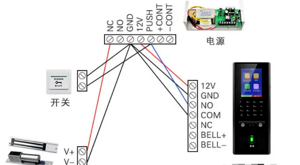 门禁一体机、电插锁通用接线方式，非常实用(图3)