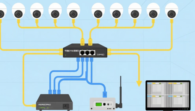 监控摄像头太多会卡顿？一招教你选对交换机！(图2)