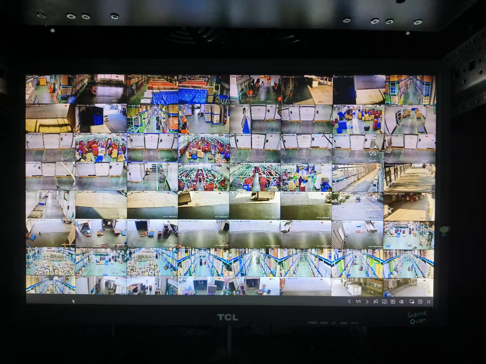 上海松江统一物流1号库128路《高清全彩监控系统》竣工(图9)